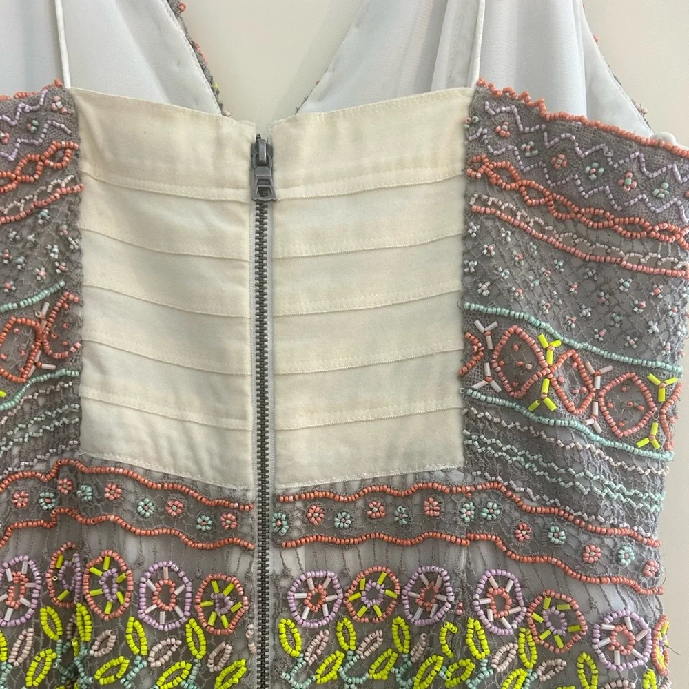 Alice + Olivia Amina All Over Embroidery Sweetheart Neck Dress - Brand New sz 10 - Picture 12 of 12